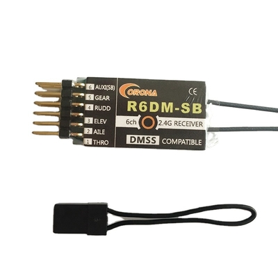 6 Channel 2.4g JR DMSS Transmitter And Receiver For XG6 XG7 XG8 XG11 XG14 Corona R6DM-SB