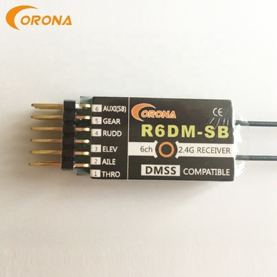 6 Channel 2.4g JR DMSS Transmitter And Receiver For XG6 XG7 XG8 XG11 XG14 Corona R6DM-SB