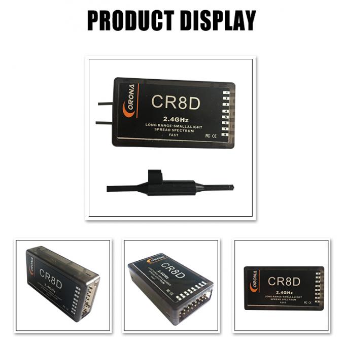 Transmisor del rc de la corona CR8D 2.4g DSSS y receptor para el aeroplano del rc/abejón del rc